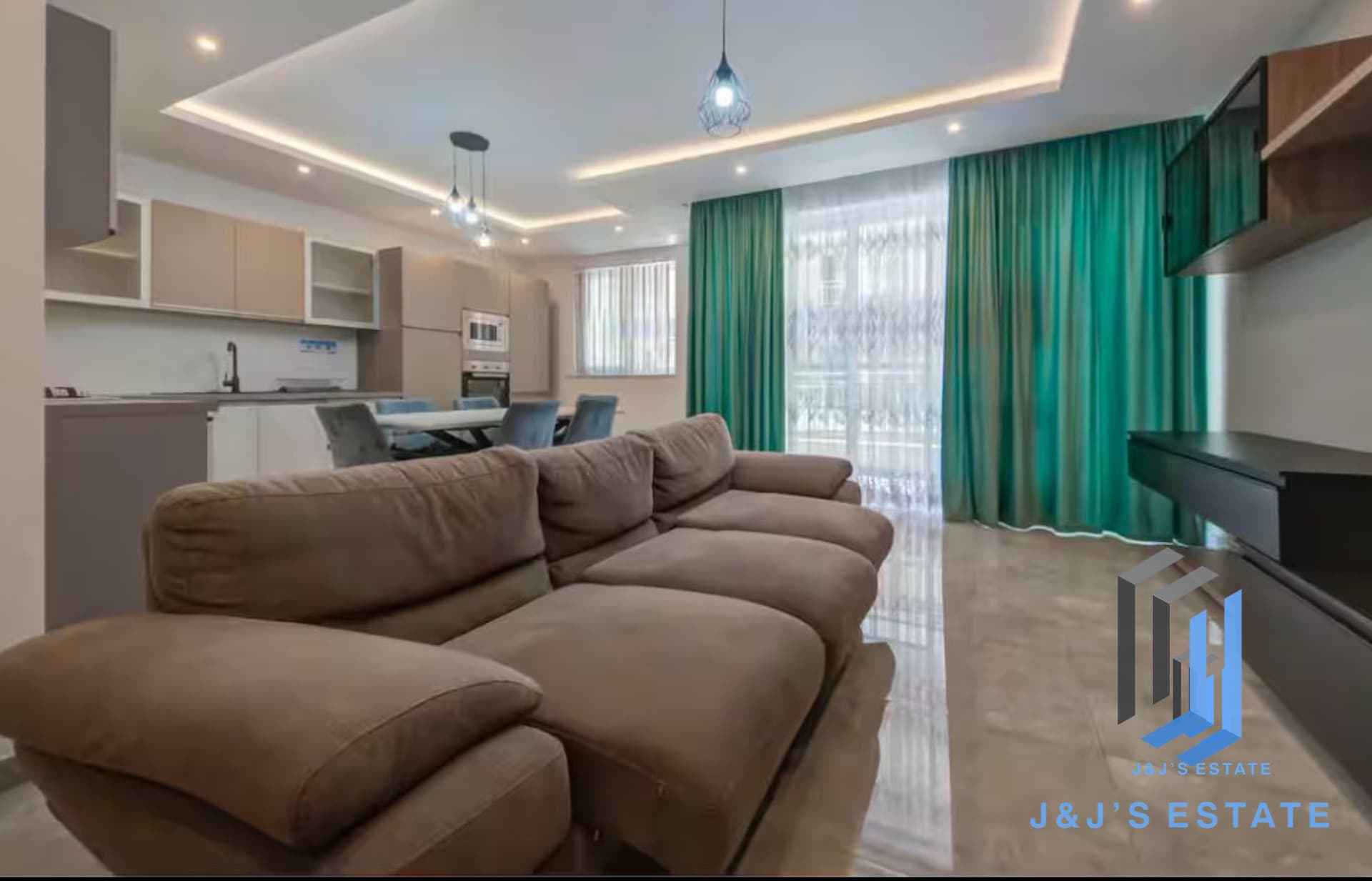 2-Bedroom, 2-Bathroom Apartment with Terrace in Qwara · 2