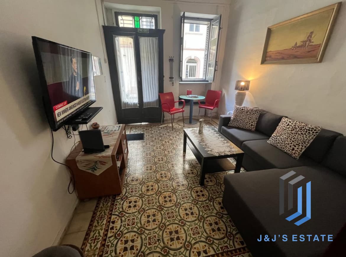 Ground Floor One Bedroom Apartment in Gzira