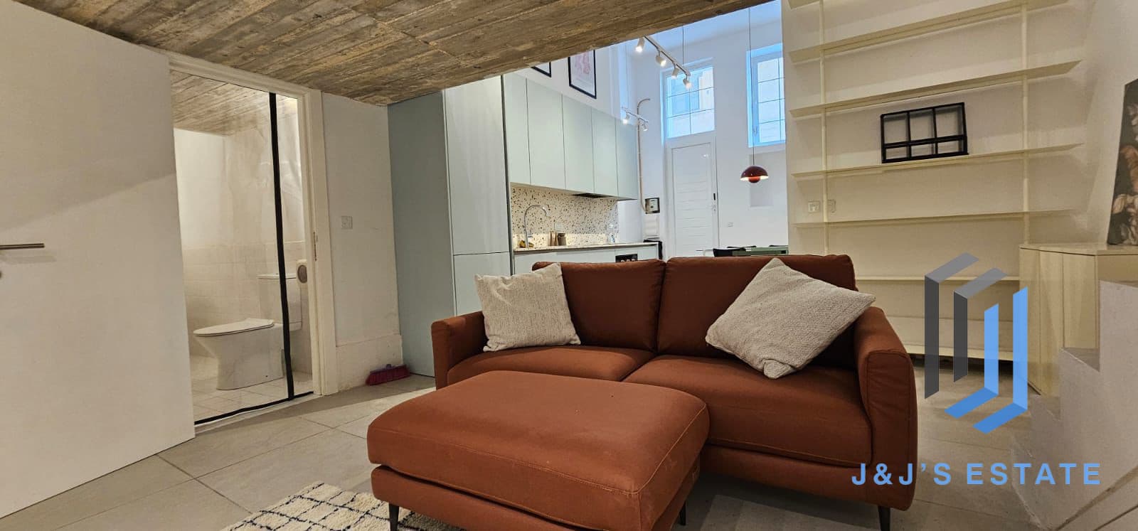 Ground-floor one-bedroom apartment in central Gzira · 2