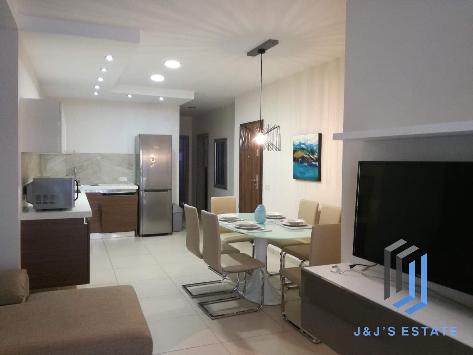 Modern Sliema Apartment with Two Bedrooms for Rent