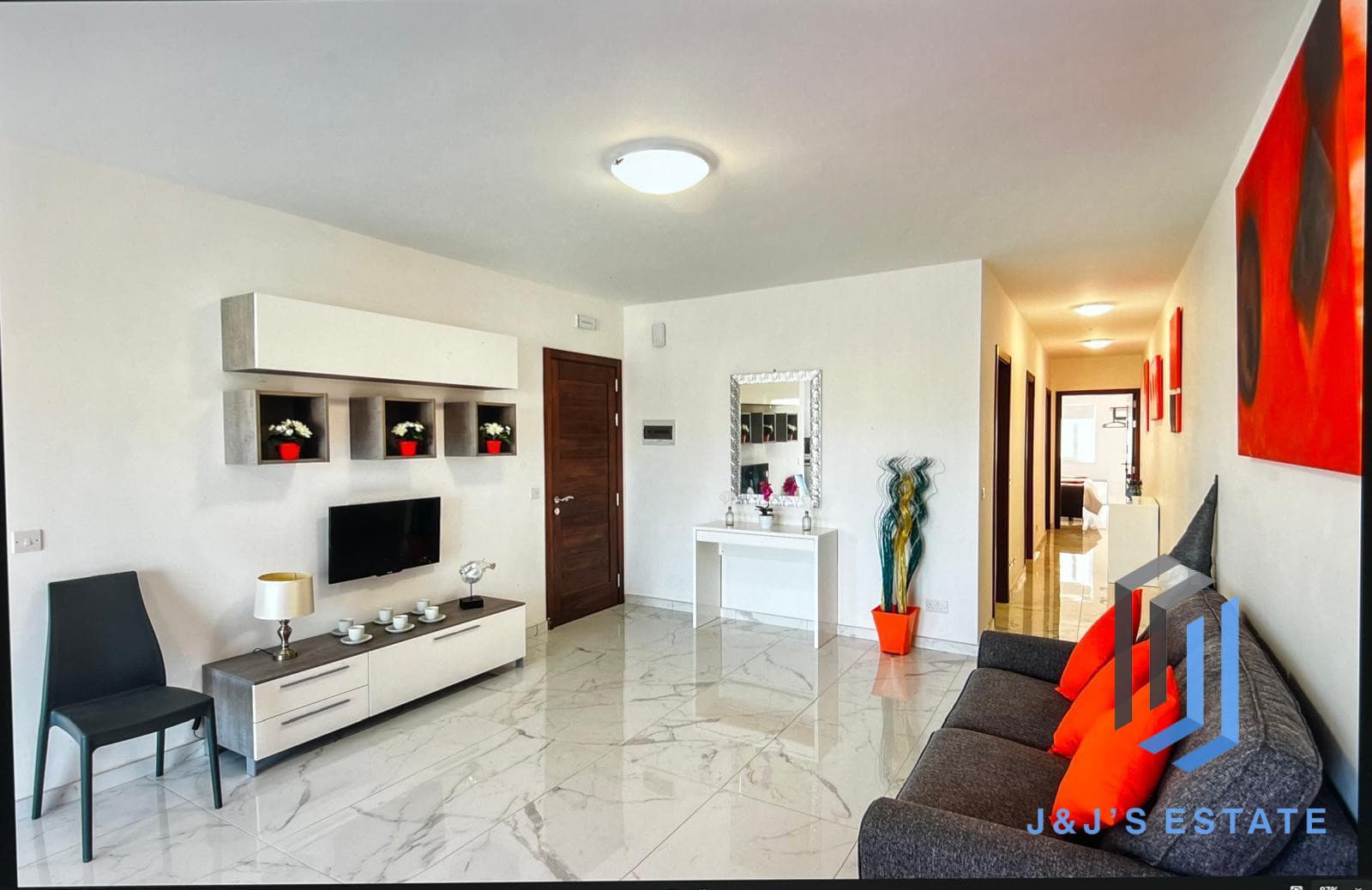 Modern Two Bedroom + Study Apartment in Quiet Swieqi Area