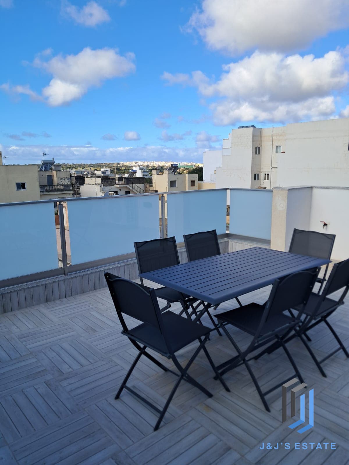 Fully Furnished Penthouse with Two Bedrooms Near Airport