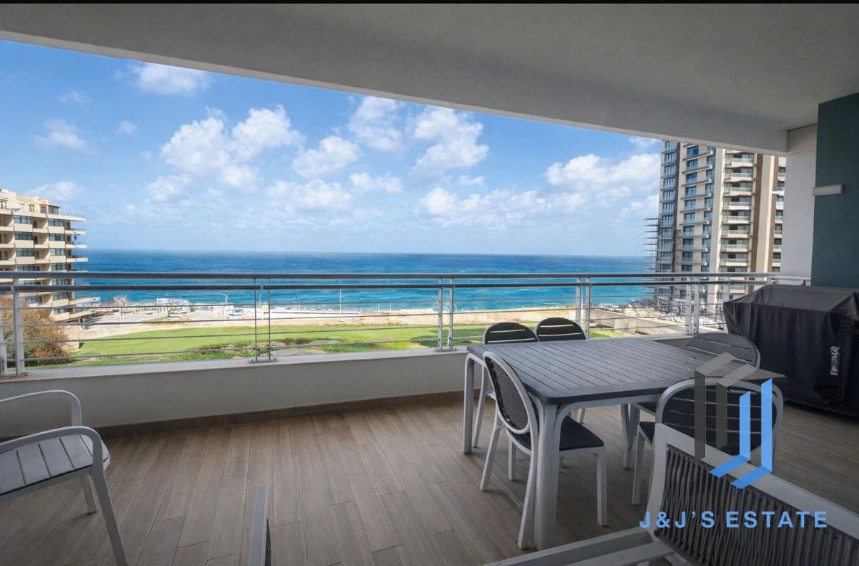 Fully Furnished Sliema Apartment with Sea View