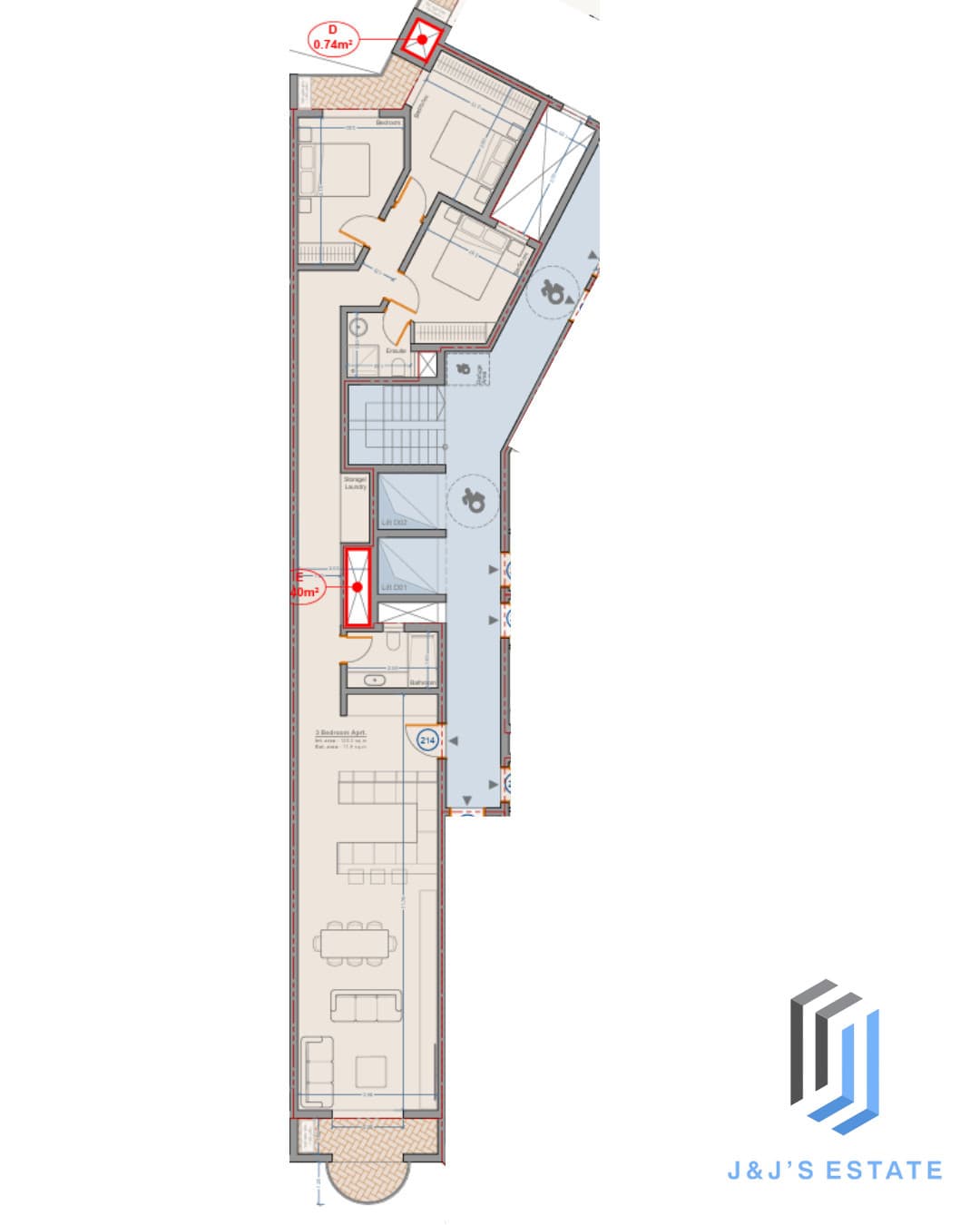 Apartment 214 - A spacious 3 bedroom apartment, designed for absolute comfort