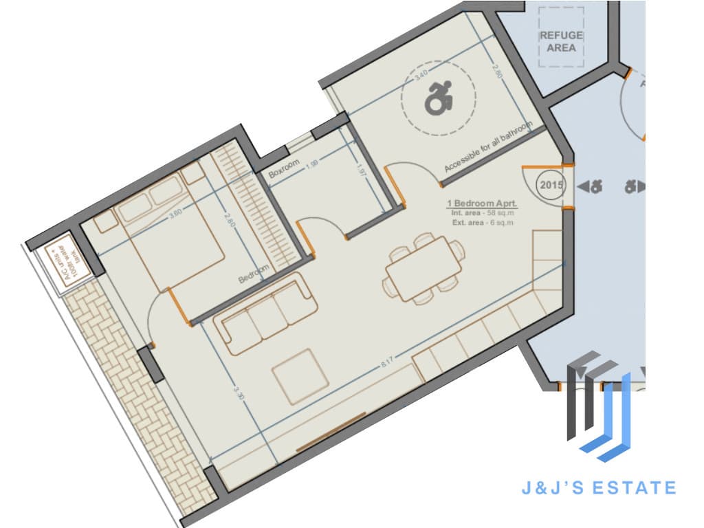 Apartment 2015 – A comfortable 1-bedroom apartment