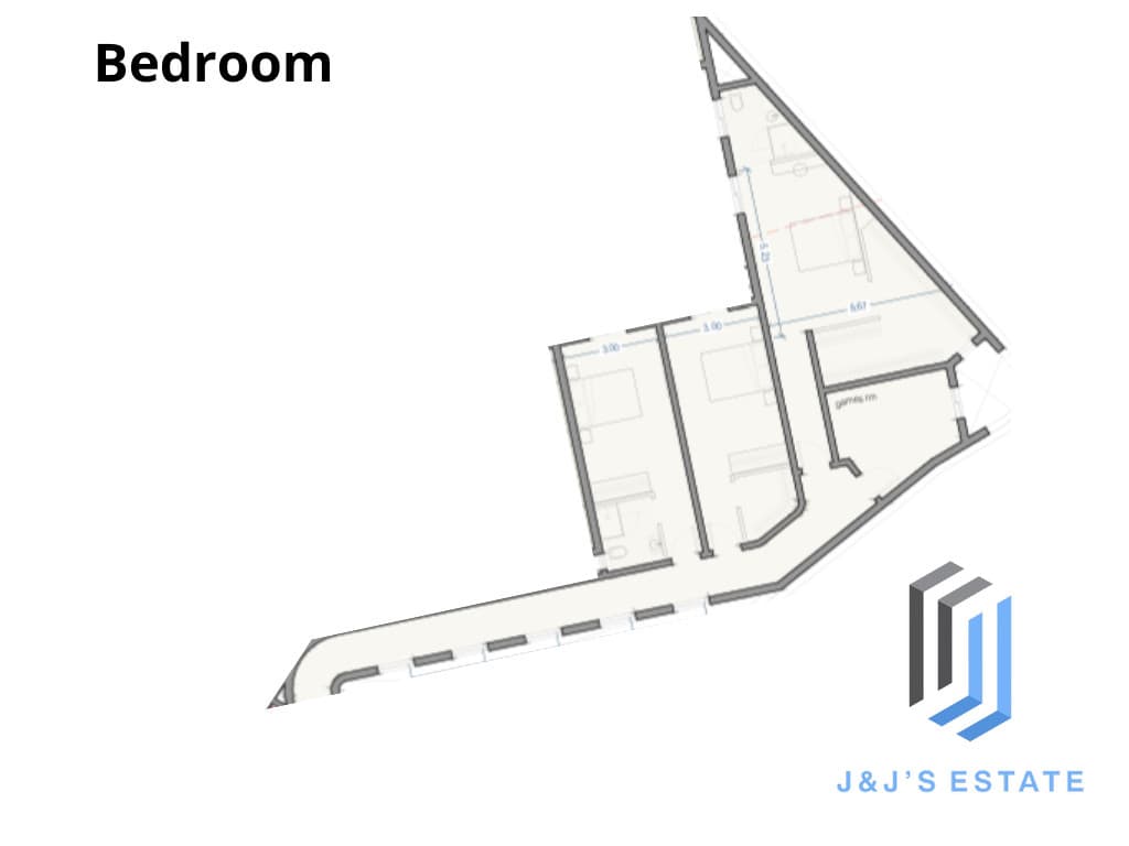 Apartment B09 - An exceptional 3-bedroom apartment with generous living space