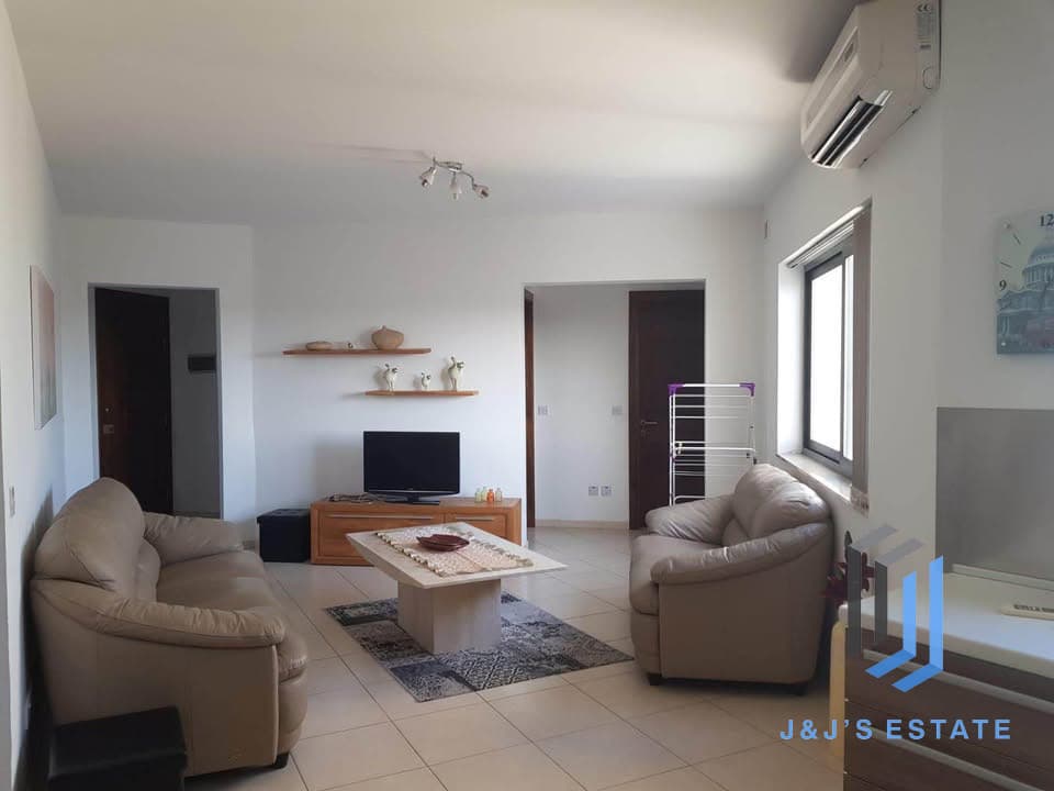 Furnished 2-Bed San Gwann Apartment with Panoramic Views