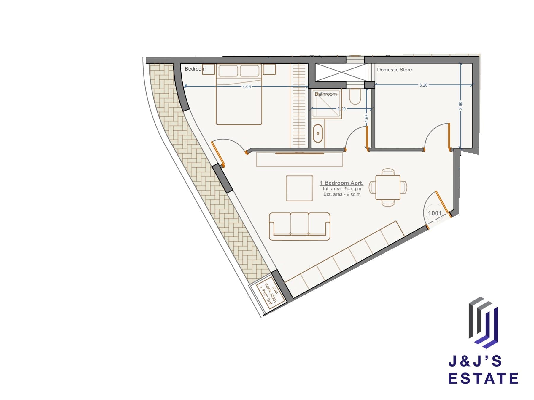 1-bedroom apartment with domestic store and outdoor area in Marsa