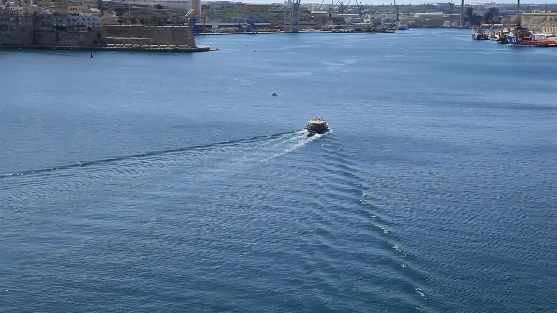 The Grand Harbour seen from Valletta